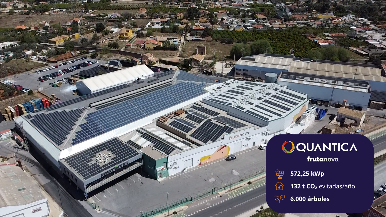 Instalación con Quantica renovables frutanova